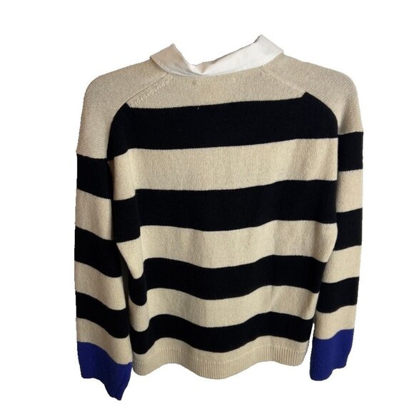 Madewell $198 Womens Cashmere-Wool Blend Rugby Sweater Size S NT599 - Picture 8 of 8